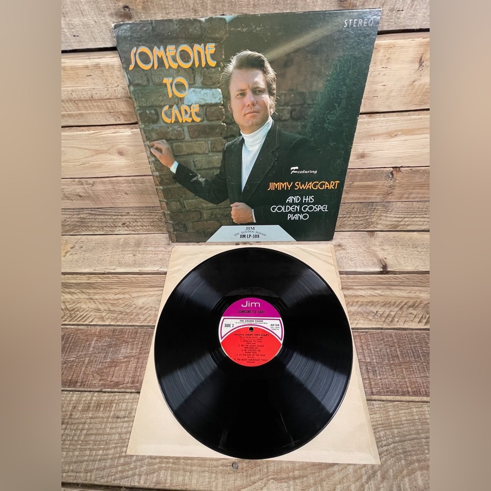 Jimmy Swaggart Someone To Care 1972 His Golden Gospel Piano Music Jim LP Record